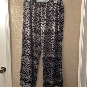 Slightly worn, Dynamite palazzo pants, very stretchy, Size L